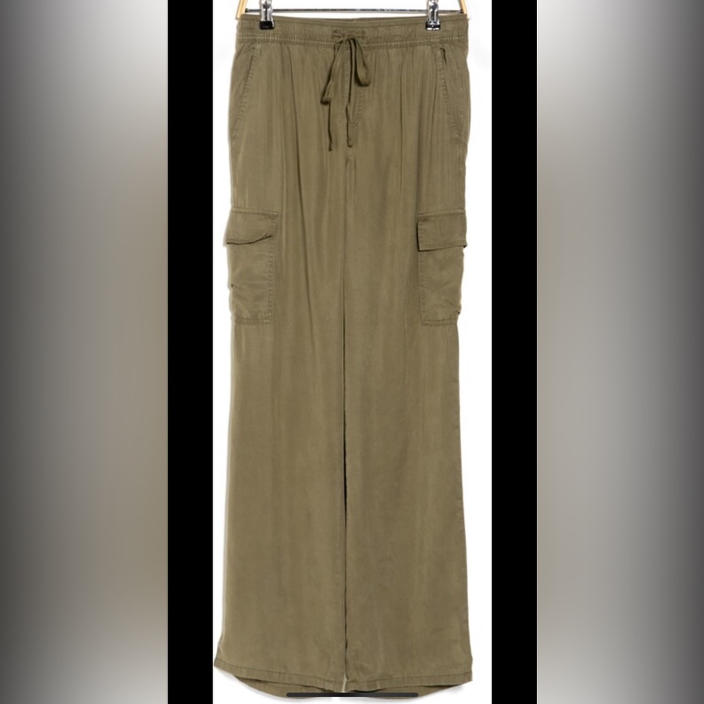NWT Sanctuary Caravan Tencel Green Cargo Pants Sizes XS, S, M, L & XL - Picture 4 of 4
